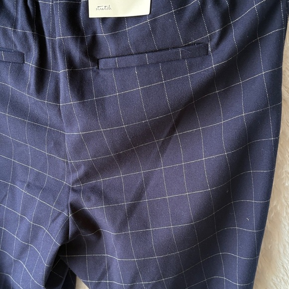 a new day Women's Navy Checkered Ankle Pants - Picture 10 of 11